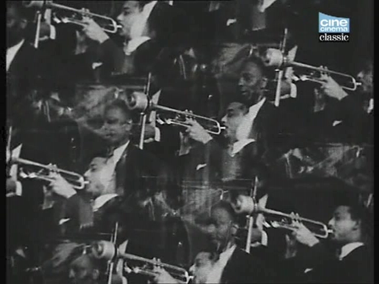 black-tan-multiple-trumpets