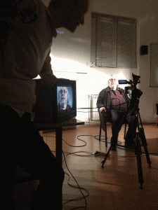 Tilda Swinton filming JR 6-4-13